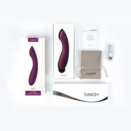 Svakom Amy 2 Violet Precision Intimate Massager - Ergonomic, Waterproof