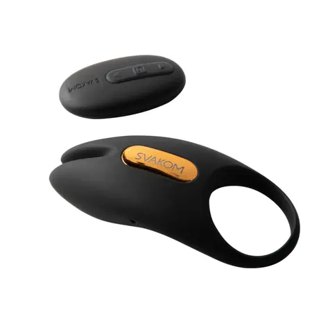 SVAKOM Winni 2 App-Controlled Silicone Intimate Ring Waterproof Black