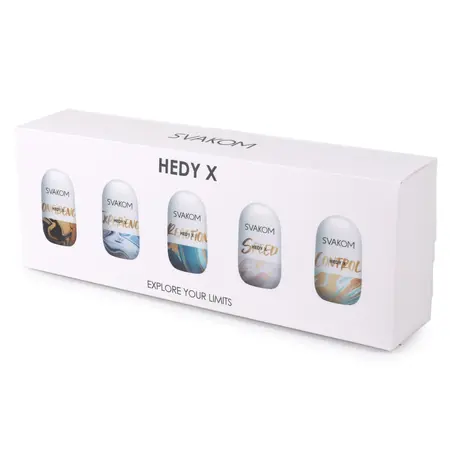 Svakom Hedy X Intimate Sleeve Set 5-Pack Assorted Textures TPE 99mm