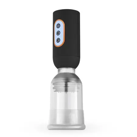 CRUIZR CS07 Advanced Vibrating Intimate Pump - 5 Modes, Transparent, 24.1cm