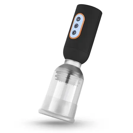 CRUIZR CS07 Advanced Vibrating Intimate Pump - 5 Modes, Transparent, 24.1cm