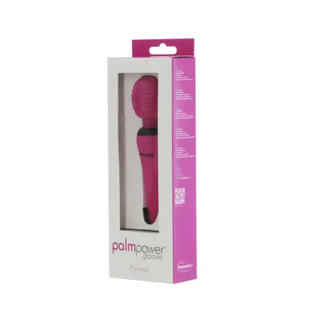 PalmPower Groove Mini Wand Fuchsia - Compact USB Rechargeable Massager
