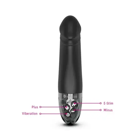 Mystim Real Deal Neal Black - eStim Silicone Intimate Trainer, Large
