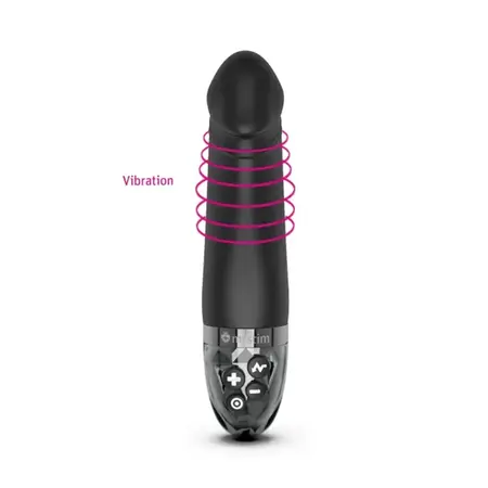 Mystim Real Deal Neal Black - eStim Silicone Intimate Trainer, Large