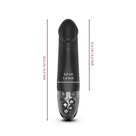 Mystim Real Deal Neal Black - eStim Silicone Intimate Trainer, Large