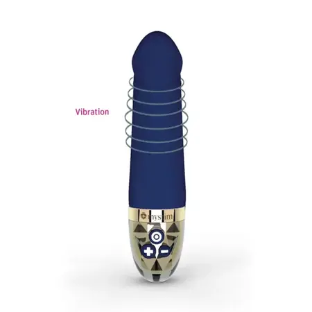 Mystim Real Deal Neal Blue - Anatomical Intimate Silicone Device, Large