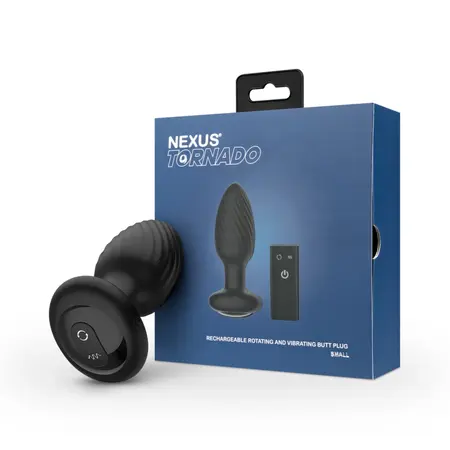 Nexus Tornado Black - Compact Rotating Intimate Wellness Device, USB