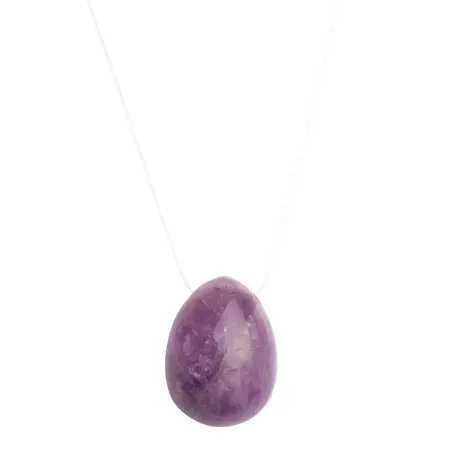 La Gemmes Pure Amethyst Yoni Egg S - Natural Crystal, 3x2.5cm