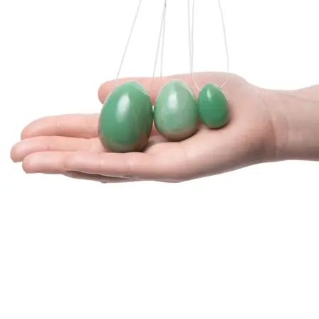 La Gemmes Jade Egg M - Medium Natural Jade Wellness Stone 4x3cm