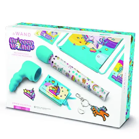 Le Wand Unicorn Wand Set - 8-Piece Vibrating Massager Kit, Rainbow Edition
