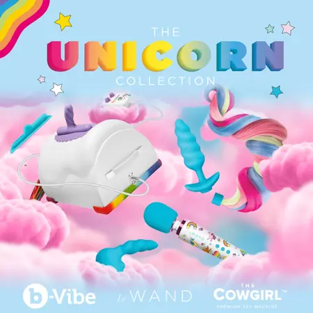 Le Wand Unicorn Wand Set - 8-Piece Vibrating Massager Kit, Rainbow Edition