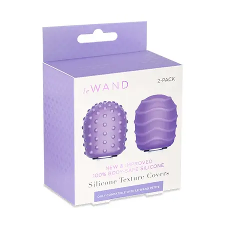 Le Wand Petite Silicone Texture Covers Set - Spiral & Droplet Design