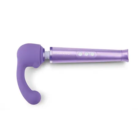 Le Wand Petite Curve Weighted Silicone Attachment, Purple, Compact Size
