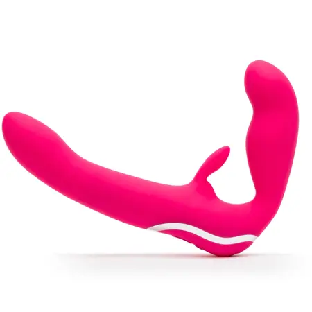 Happy Rabbit Strapless Intimate System Pink, 15 Modes, Silicone, USB