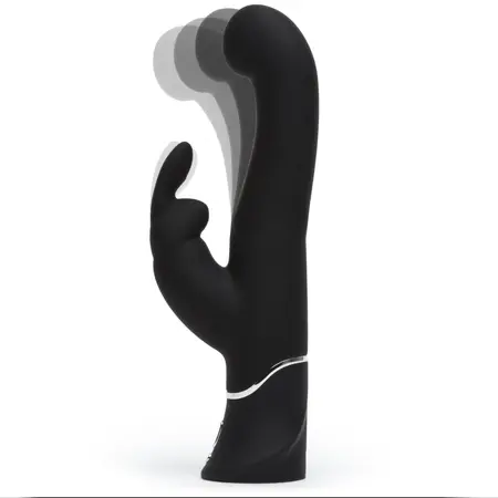Happy Rabbit G-Spot Stroker Black - Silicone Rechargeable Intimate Machine