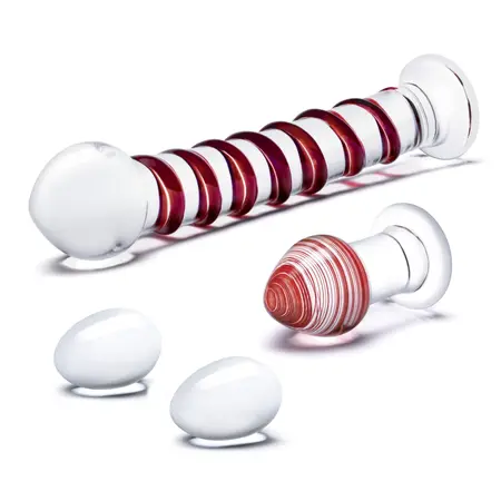 Glas Mr. Swirly 4-Piece Glass Set - Versatile Intimate Wellness Kit