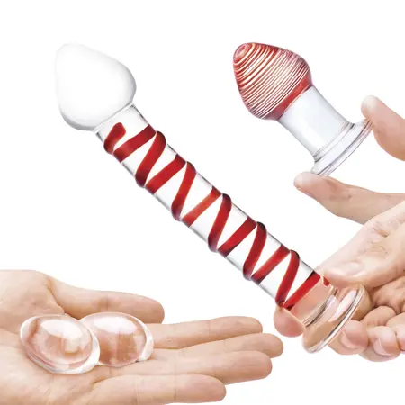 Glas Mr. Swirly 4-Piece Glass Set - Versatile Intimate Wellness Kit