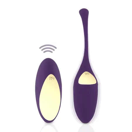 Rocks-Off Pulsy Playball Deep Purple Kegel Trainer 10 Modes Waterproof