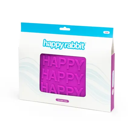 Happy Rabbit Storage Zip Bag Large Silicone Purple 25.4x17.8cm