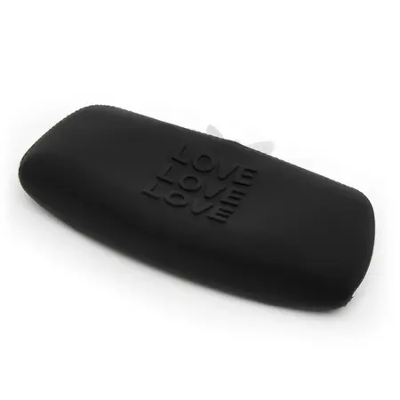 Happy Rabbit LOVE Storage Zip Bag Medium Black - Secure Silicone Case