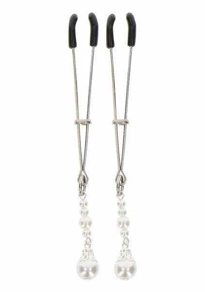 TABOOM Tweezers With Pearls Adjustable Nipple Accessory Silver