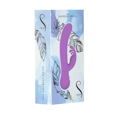 Swan Empress Swan Dual Motor Silicone Personal Massager Purple 21cm