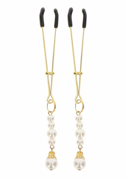 TABOOM Tweezers With Pearls Adjustable Nipple Accessory Silver