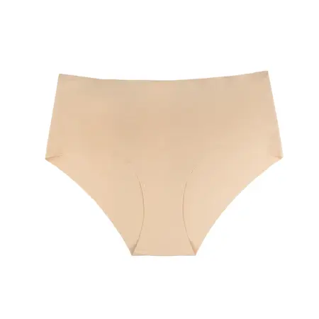 Bye Bra Invisible High Brief 2-Pack Nude & Black L Seamless Comfort