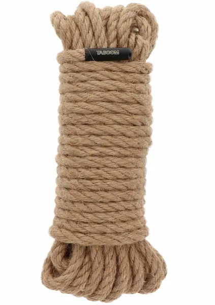 TABOOM Hemp Rope 10 Meter 7mm Natural Durable Bondage Cord