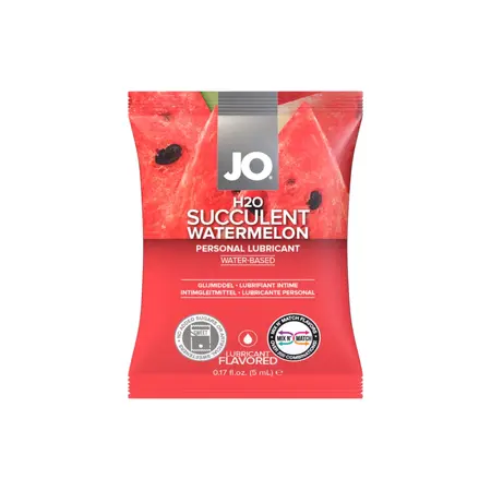 System JO H2O Watermelon Lubricant Sachet 5 ml - Water-Based Formula