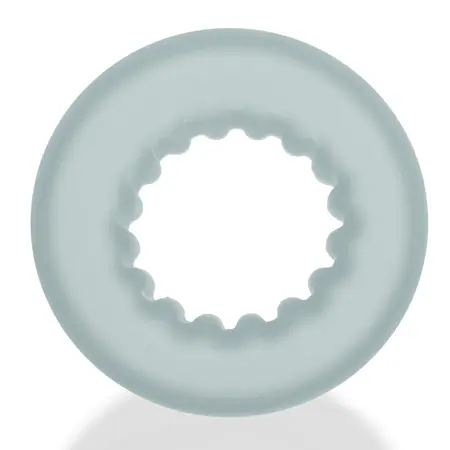 Oxballs AXIS Rib Griphold Comfort Ring Clear Ice Plus+Silicone 5 cm