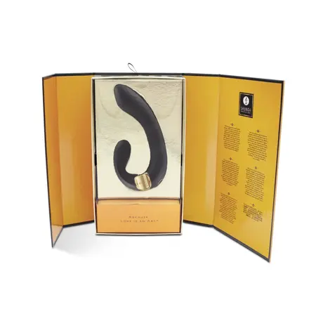 Shunga MIYO Black Dual Motor Silicone Intimate System 185mm