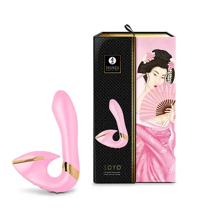Shunga SOYO Light Pink Dual Motor Intimate Wellness Device 170mm