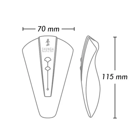 Shunga Obi Intimate Massager Raspberry - Rechargeable, 80g, 115×75×30mm
