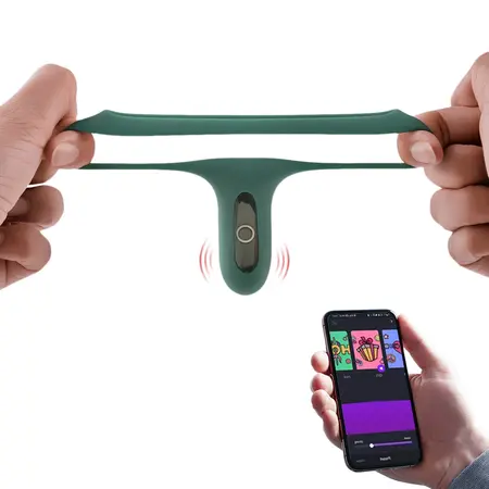Magic Motion Rise Green - Dual Silicone Intimate Ring, App-Controlled