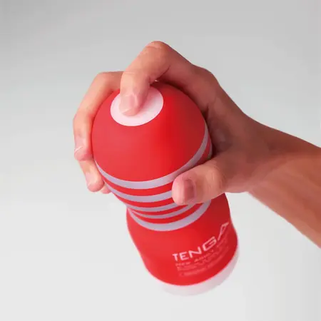 Tenga Original Vacuum Cup Medium Intimate Stimulation System Red-White
