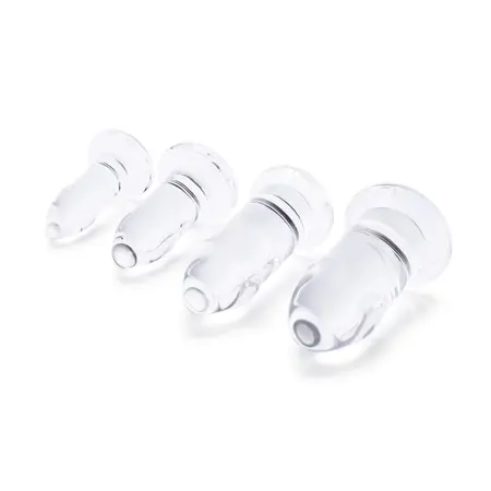 b-Vibe Glass Dilators Set 4-Piece - Borosilicate, Tapered, Multi-Size