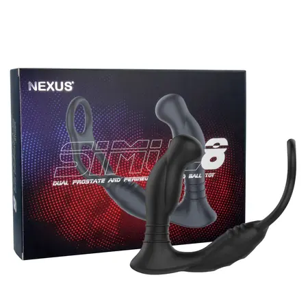 Nexus Simul8 Silicone Dual-Action Intimate System, Rechargeable, Black