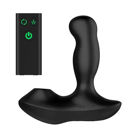 Nexus Revo Air Intimate Device with Rotating Shaft & Airflow System, Black