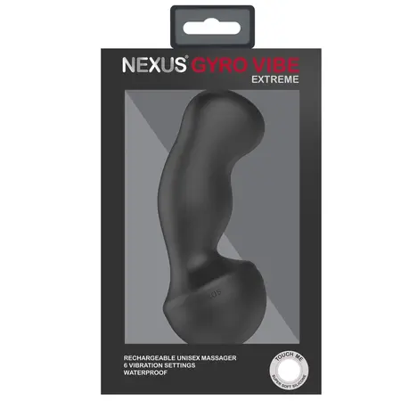 Nexus Gyro Vibe Extreme Dual Motor Silicone Intimate Machine Black