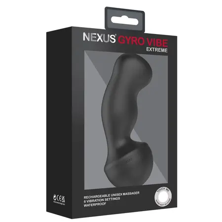 Nexus Gyro Vibe Extreme Dual Motor Silicone Intimate Machine Black