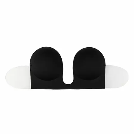 Bye Bra Seamless U-Style Strapless Bra Cup E Black - Invisible Finish