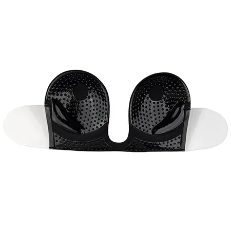 Bye Bra Seamless U-Style Strapless Bra Cup E Black - Invisible Finish