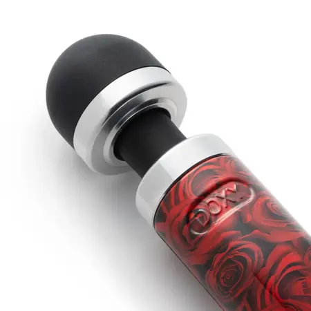 Doxy Die Cast 3R Rechargeable Wand Massager Rose Pattern, Aluminium