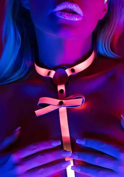 TABOOM Glow In The Dark Harness With Decorative Bow, Adjustable Fit