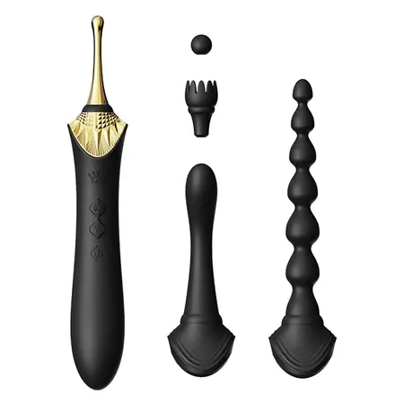 ZALO Bess 2 Intimate System with Heating - Obsidian Black, 4 Attachments