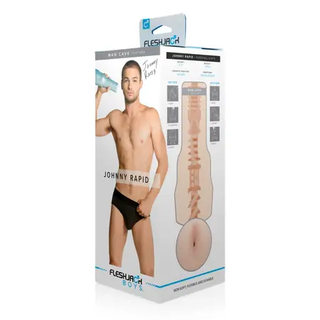 Fleshjack Boys Johnny Rapid Man Cave Intimate Stimulation System Blue