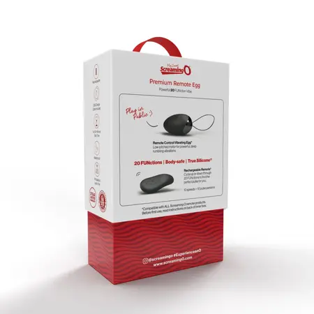 The Screaming O My Secret Premium Remote Egg Black - Wireless Intimate System