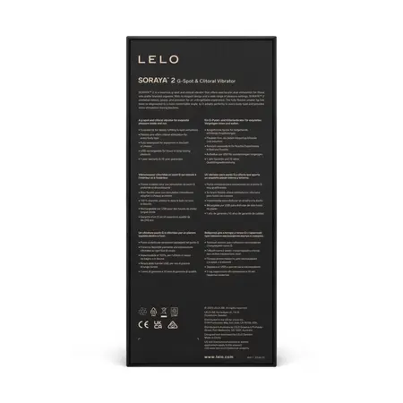 Lelo Soraya 2 Deep Rose Dual-Action Intimate Massager, 12 Modes