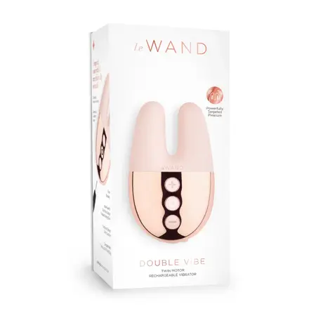 Le Wand Double Vibe Rose Gold - Dual Motor Compact Vibrator